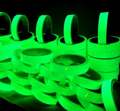 China Self Adhesive Glow In The Dark Automotive Arts Vinyl Tape 2 Hour Night Glow PMMA Acrylic Photoluminescent Luminous Film Opens Seam for sale