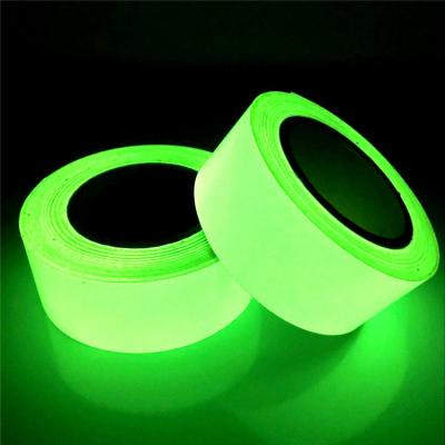 China Self Adhesive 4hour PET High Quality Glow In The Dark Vinyl Tape Rolls GREEN 1.24M*45.7M YEJINGHUI for sale