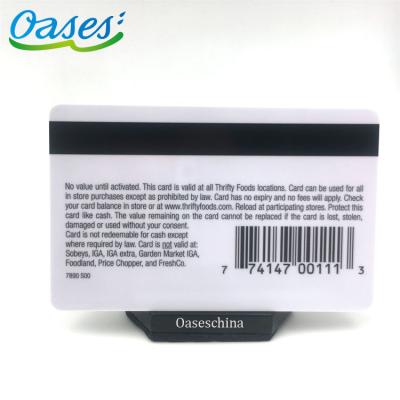 China Home Custom Credit Card Size PVC Barcode Card for sale