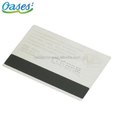 China Magnetic Stripe Business Card Metal Home Card Made In China for sale