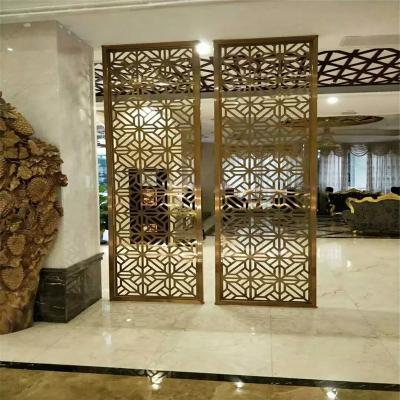 China Raumteiler CLASSIC Laser Cut Metal Wall Panel Folding Privacy Screen Partition Indoor Room Dividers Biombos for sale