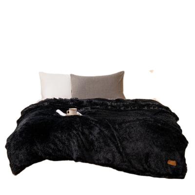 China Multiple Color PORTABLE Shaggy Blanket Lightweight Long Hair Super Soft Shaggy Blanket for sale