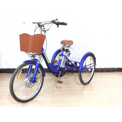 China Cargo Sell High Quality Aluminum Alloy 10.4Ah Adult Lithium Cargo Electric Tricycle for sale