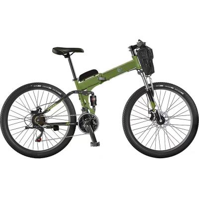 China Good Quality Aluminum High Carbon Steel 26Inch Electric Mountain Bike With Fat Tire for sale