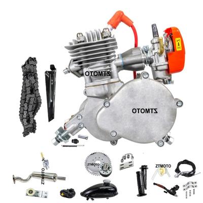 China Gear Carburetor DIY Bicycle Parts Racing Motorized Bike Kit ZTMOTO 85cc Gas Engine Set Motorized Bicycle for sale