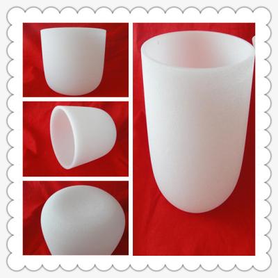 China Fused quartz crucible 1200 degree resistant for sale