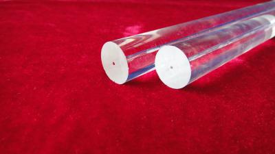 China Clear quartz glass rod with a hole for sale