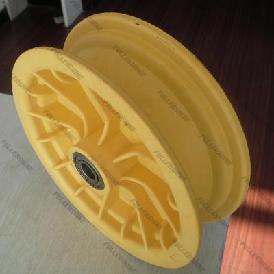 China Building Material Shops Factory Wholesale Price Of Wheel Barrow Yellow Plastic Rim 3.50-8 To Peru Market for sale