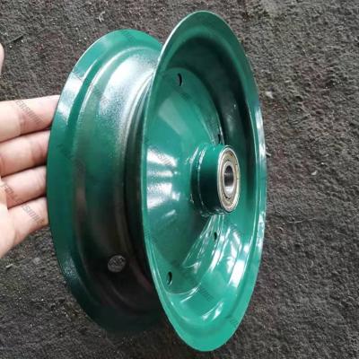 China Thick Wheelbarrow 1.5mm Wheelbarrow Rim 4.00-8 3.50-8 With 6204ZZ 6205RZ 6305RS Bearing To Indian Market for sale