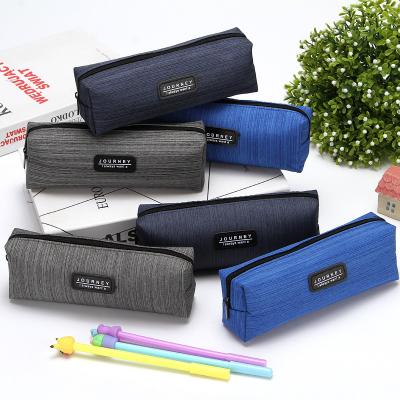 China Schools & Popular Custom Office Stationery Holder Pencil Filter Holder Pattern Printing Large Capacity Polyester Novelty Customized Store Color for sale