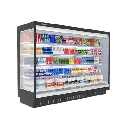 China Single-Temperature Supermarket Multideck Double Air Curtain Refrigerator for sale