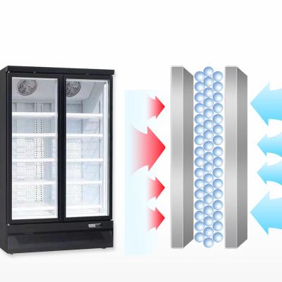 China Glass Beverage Beer Cooler Refrigerator Single-Temperature Door Display Freezer For Supermarket for sale