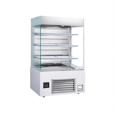 China Single-temperature Refrigerated Commercial Glass Fruit Baked Dessert Freezer Desktop Freezer Fresh-Storage Cabinet for sale