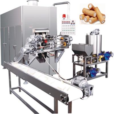 China KH Full Center Automatic Egg Roll Filling Machine / Egg Roll Production Line Of Biscuit / Wafer Roll Making Machine for sale