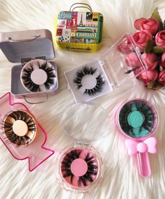 China Wholesale Criss-Cross Lashes Acrylic Lashbox Mini Suitcase Eyelash Packaging Private Label With Lash Box Custom Made for sale