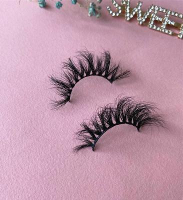 China Wholesale Hot Super Fluffy Tapered Fluffy Lashes Vegan Mink Lashes Custom Label Box Vendor Label Box for sale