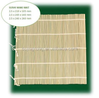 China Sustainable Bamboo Sushi Maki Mat Moso Bamboo Sushi Mat for sale