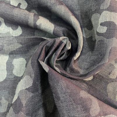 China camouflage jacquard cotton denim material fabric for mens canvas bag suit or pant for sale