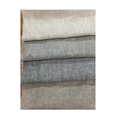 China Customizable Clothing Production High Quality Eco-Friendly 4 Colors Pure Linen Fabric for sale