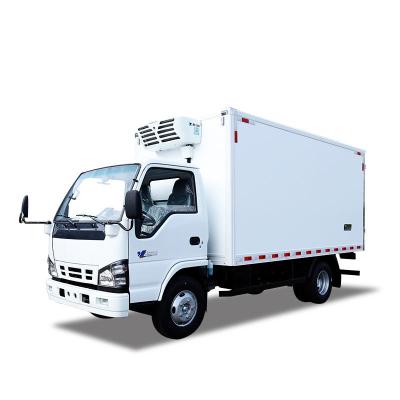 China QINGLING Camión frigorífico para alimentos transporte de carne y pescado congelador NKR 5 toneladas refrigeración THERMO KING RV380 en venta