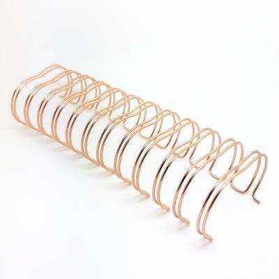 Chine boucle en spirale obligatoire métallique épaisse de jumeau de fil de 1.4mm Rose Gold Coil Rose Gold à vendre