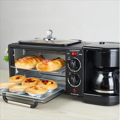 China Factory wholesale 1250W home electric multi-function hotel 9L 3 in 1 breakfast makers machine 3in1 breakfast maker for sale