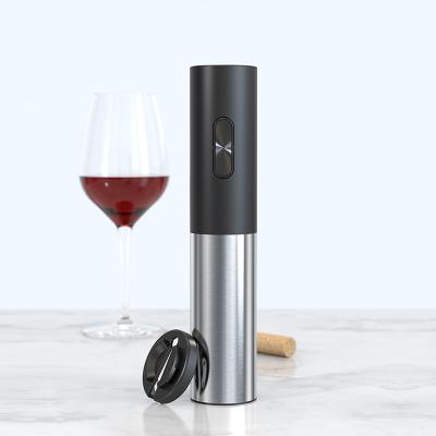 China Cheap Set 304L Stainless Steel Smart Matte Cylindrical Gift Tools Kitchen Red Wine Electric Bottle Openers for sale