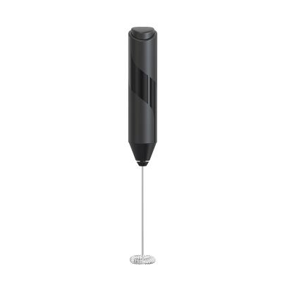 China Sustainable Electric Battery Operated Automatic Milk Frother Matte Black 304L Stainless Steel for sale