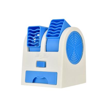 China Dual Air Duct USB Recharge Mini Portable Twin Tuyere Fans Battery Operated Dual Air Duct Fans Dual Air Outlet Air Cooling Fans for sale