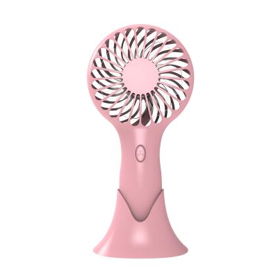 China USB Rechargeable USB Mini Portable Seat and Hold 7 Blades Portable Mini Desk Fan Table Top Air Cooling Hand Held Fans for sale