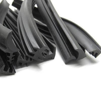 China T/h high quality tensile strong anti-aging durable waterproof/car door rubber windshield EPDM strip weatherstrip U-shaped extruded rubber waterproof strip for sale