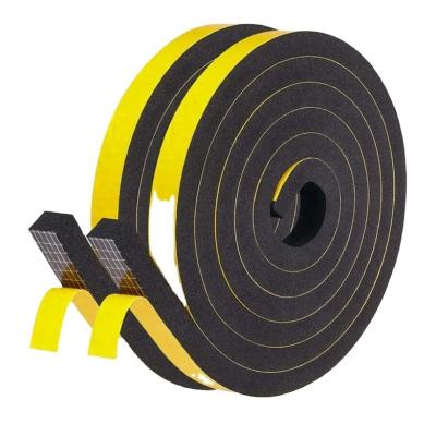 China Hot Selling Doors And Windows High Elasticity Epdm Adhesive Tape Windows And Doors Foam Sealing Tape for sale