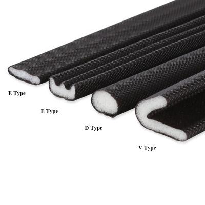 China Modern PU Sealing Slatted Door And Window Gap Foam V Shape Rubber Seal Strips Custom Made for sale