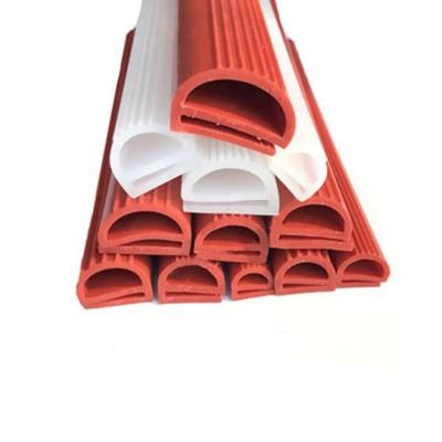 China Strong Anti Aging Durable Waterproof High Tension High Temperature Resistant Silicone Sealing Strips for sale