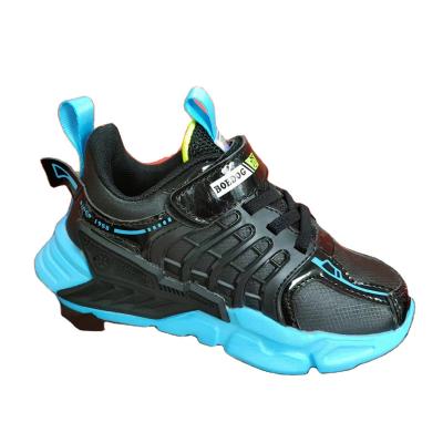 China Factory wholesale cheap deodorization child's PU sports shoes autumn and winter G34356-1, lightweight wear-resistant waterproof leisure shoes boys for sale