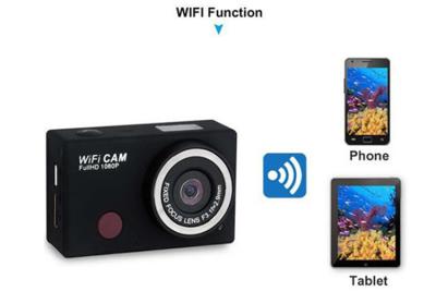 China WIFI Full HD Action Camera / Remote Control Sports Cameras for Extreme Sport for sale