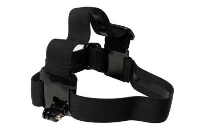 China Black Elastic Adjustable Head Strap Wearable Camera Mount Anti-skid for sale