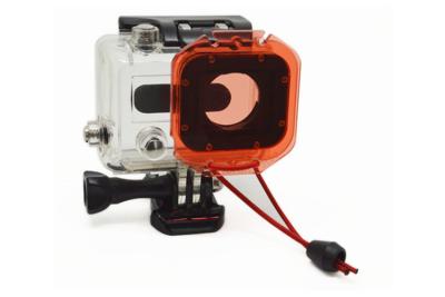 China Umweltschutz-roter Filter Soems für GoPro mit Bügel zu verkaufen