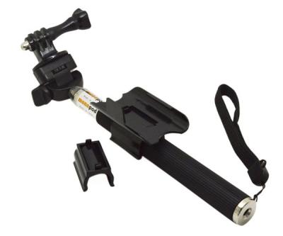 中国 GoPro の付属品のために置かれる遠隔クリップ カメラの三脚の台紙 Monopod 販売のため