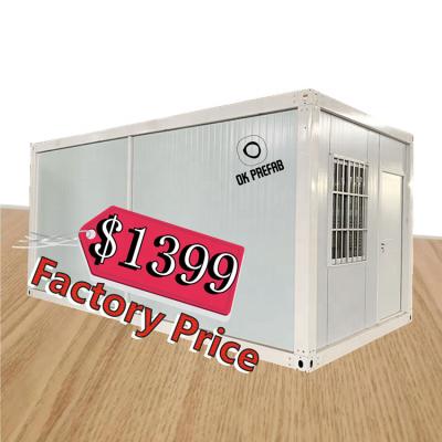 China Modern Fast Construction 10ft / 20ft Lows Container Houses Portable Prefab Houses for sale