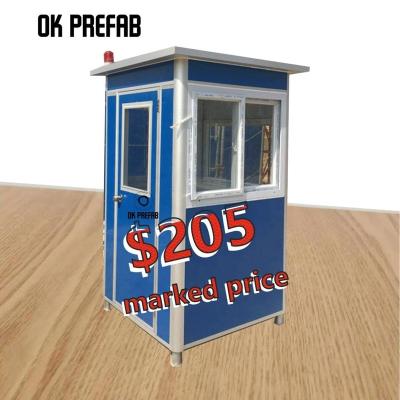 China Modern wholesale mobile outdoor security guard public house/gatehouse/store/kiosk/prefab ticket booth for sale