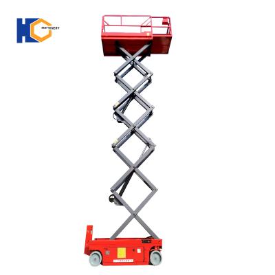 China Self Propelled Hotels 14m Lift Platform Hydraulic Aerial Work Scissor Lift for sale