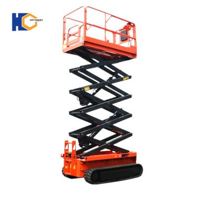 China Easy Operation Safety Convenience Hydraulic Scissor Lift Mini Tracked Crawler Scissor Lift On Tracks for sale