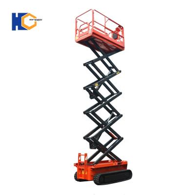 China Safety Convenience Easy Operation Self Propelled Tracked Mobile Scissor Lift Crawler Lift Platform for sale