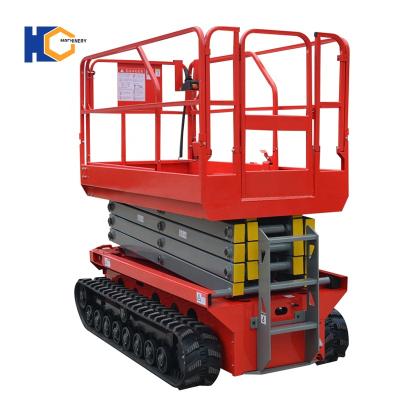 China Safety Easy Operation Convenience Hydraulic Electric Scissor Lift Crawler Tracked Lift Platform for sale