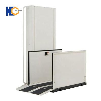 China Vertical Wheelchair Lift Disable Lifter Stainless Steel Hydraulic Disabled Vertical Wheelchair Home Lift for sale