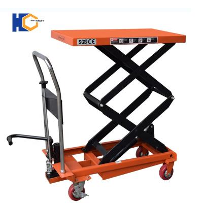 China Keyword Platform Lifts 200kg 0.2 Ton Mini Hand Hydraulic Single Scissor Lift Table for sale