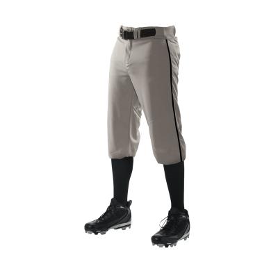 China OEM Best Selling Antibacterial Custom Baseball Braided Pants 100%Polyester Team Baseball Shorts for sale