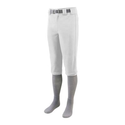 China Antibacterial White Cheap White Baseball Pants Professional Good Quality Custom Baseball Shorts for sale