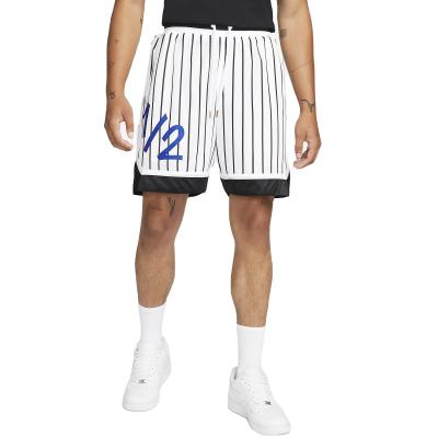 China Custom White Men's Retro Sublimation Mesh Basketball Shorts Pintripes Breathable Basketball Wear for sale